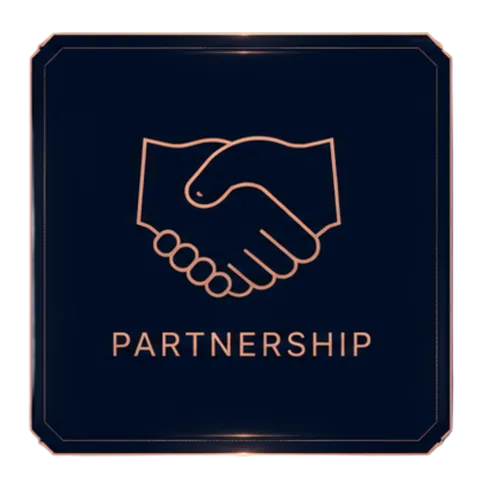 LONG-TERM PARTNERSHIPS trust emblem